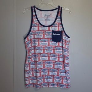 Budweiser Printed Muscle Tank w Pocket S 34/36